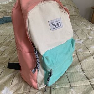 Multi color book bag